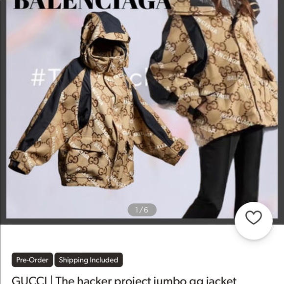 Hacker Project Gucci Ballenciaga. Very limited edition - collectors item jacket - Picture 8 of 8